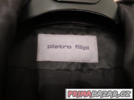 Kabát/plášť černý zn. Pietro Filipi – fotografie 3