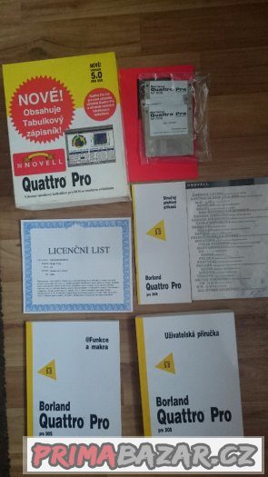 Prodám retro software Quattro Pro, verze 5.0 – fotografie 1