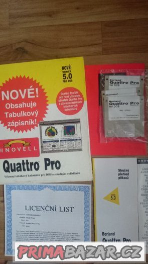 Prodám retro software Quattro Pro, verze 5.0 – fotografie 2