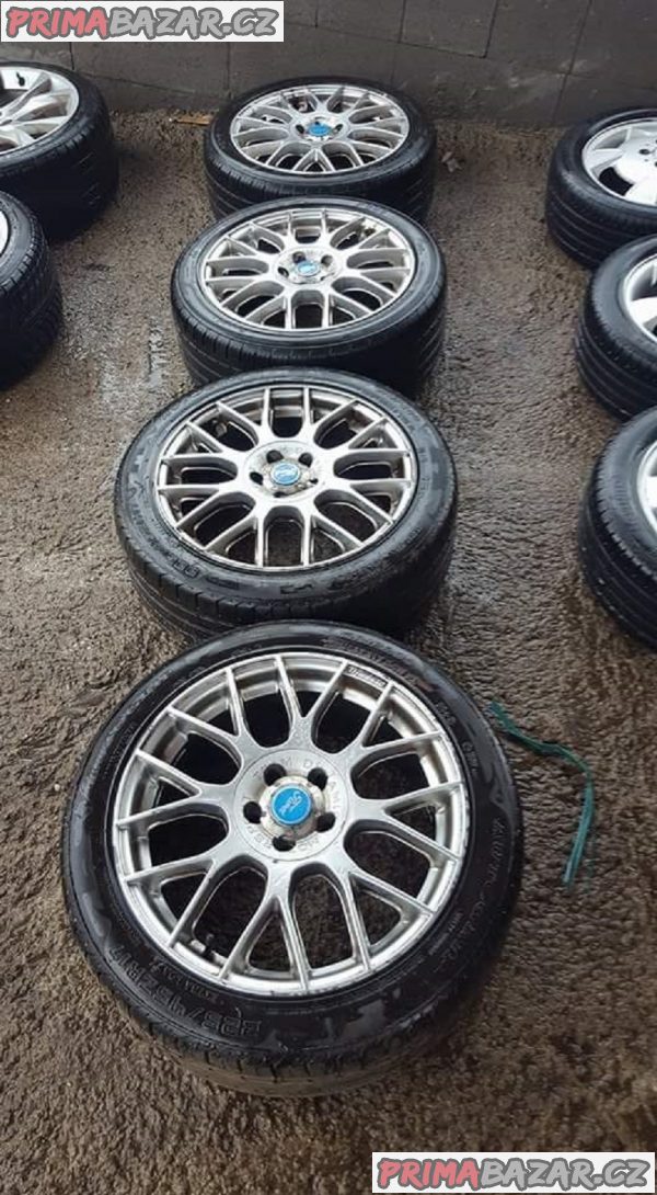 prodám alu kola elektrony Dynamic s dvojí roztečí 5x108 a 5x112 7.5jx17 et40