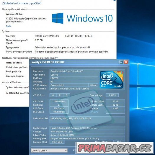 HP Compaq dc5700 (P5BW-BTX REV. 1.05) – fotografie 4