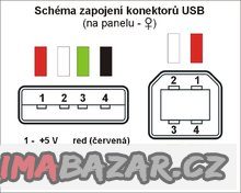 USB 2.0 propojovací černý kabel A-B, 5 metrů, nerozbalený, k – fotografie 5
