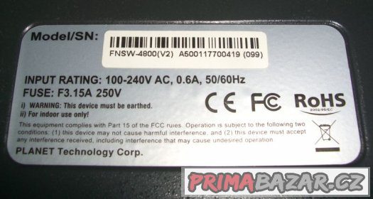 48-Port Fast Ethernet Switch PLANET FNSW-4800 – fotografie 5