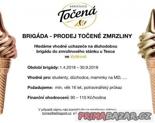 Brigáda - VYŠKOV - Prodej Točené Zmrzliny – fotografie 1