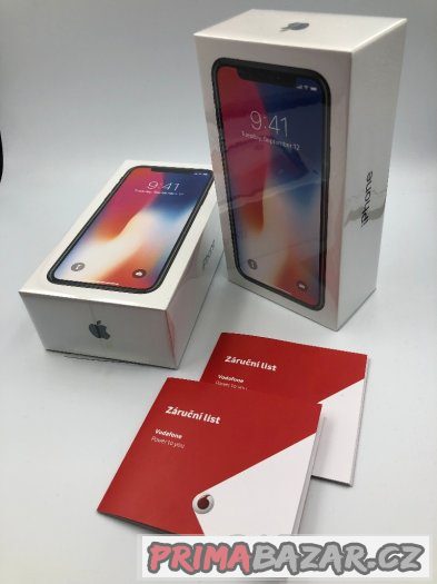 iPhone X 256GB černý - nový - Vodafone 2r záruky – fotografie 1