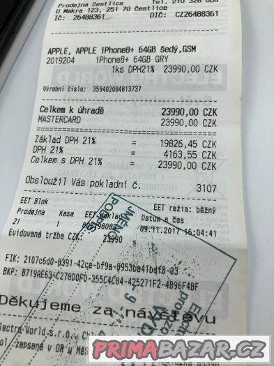 iPhone 8 plus 64GB stav nového - záruka Electroworld – fotografie 2