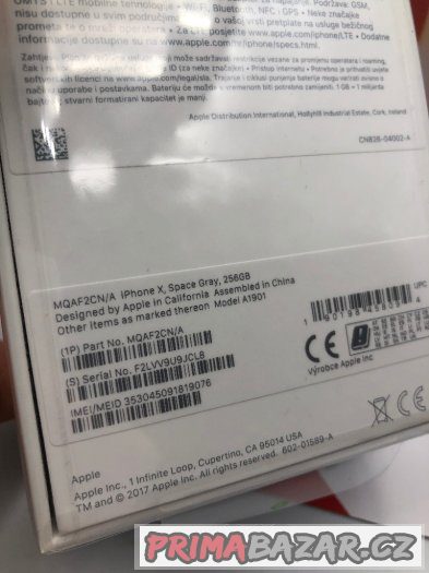 iPhone X 256GB černý - nový - Vodafone 2r záruky – fotografie 3