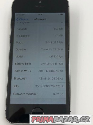 iPhone 5s 16GB vesmírně šedý - TOP STAV – fotografie 2