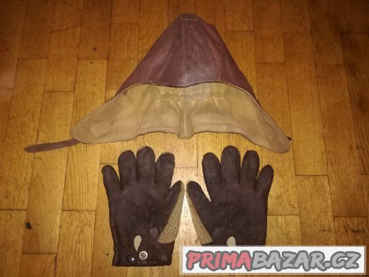Kožená kukla+kožené rukavice Jawa 250 – fotografie 5
