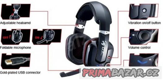 Prodam Herni sluchatka Genius GX Gaming CAVIMANUS HS-G700V – fotografie 2