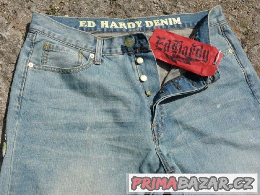 Pánské rifle ED HARDY Eagle Strike - vel. 32/34 – fotografie 4