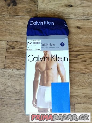 Pánské boxerky CALVIN KLEIN Blue - velikost L/G – fotografie 1