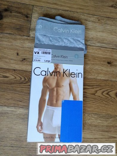 Pánské boxerky CALVIN KLEIN Grey - velikost L/G – fotografie 1