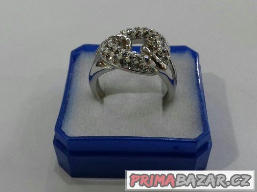 Nový stříbrný prsten s originálními krystaly Swarovski – fotografie 2
