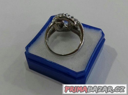 Nový stříbrný prsten s originálními krystaly Swarovski – fotografie 3