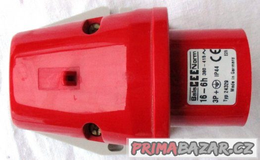 Třífázová přívodka - 4 pólová, 16A / 400V, krytí IP 44 – fotografie 3