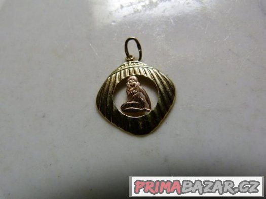 ZLATÝ PŘÍVĚSEK PANNA 585 ZLATO PUNC 14K – fotografie 1