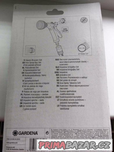 Gardena zavlažovací sprcha set Aqua stop - NOVÁ – fotografie 3