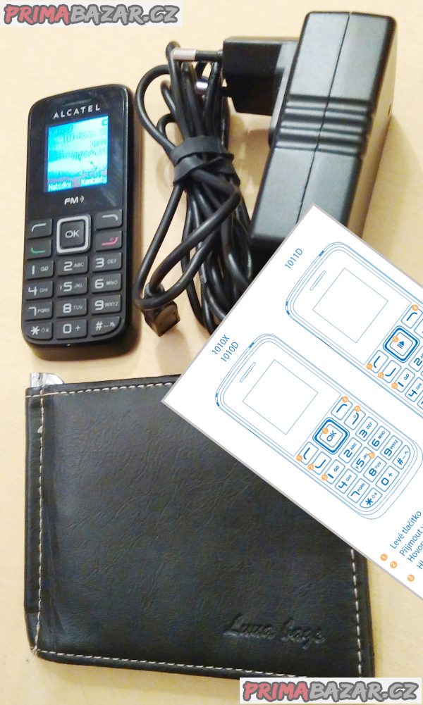 Alcatel OT 1010D na 2 SIM - jako nový + nabíječka + DÁREK!!!