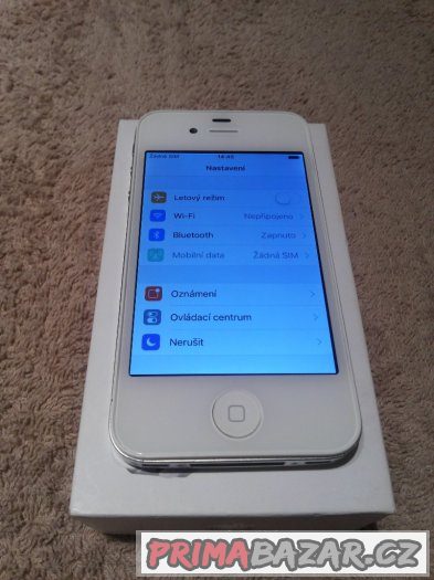 Apple iPhone 4S 16GB bílý pěkný, krabička, záruka – fotografie 2