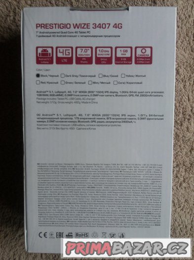 Nový tablet Prestigio Wize 3407 4G – fotografie 3