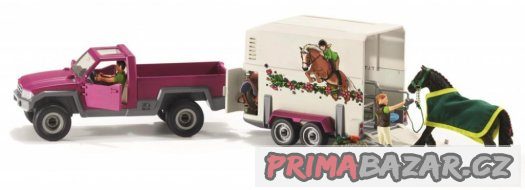 KOUPÍM Schleich pick-up s přívěsem a koněm – fotografie 2