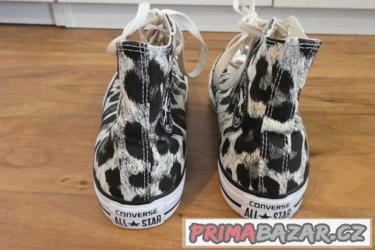 Skoro nové šedočerné leopardí Conversky, vel. 39 – fotografie 3