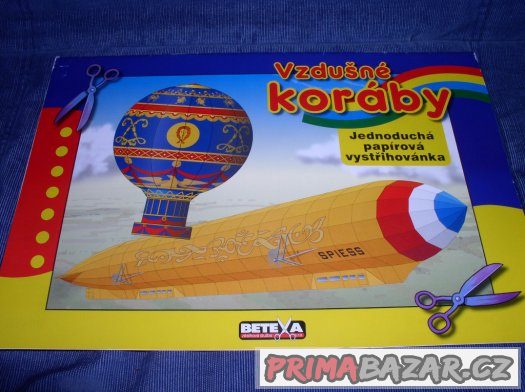 vystřihovánka Betexa Vzdušné koráby-balón a vzducholoď – fotografie 1