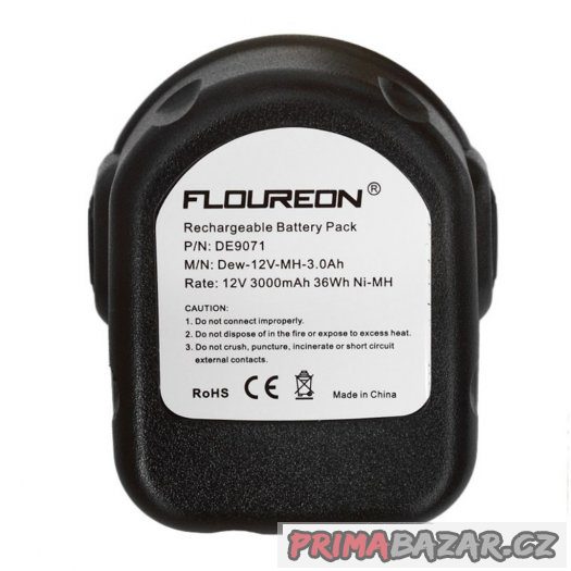 Baterie DeWalt DE9074 18V 3000mAh – fotografie 5