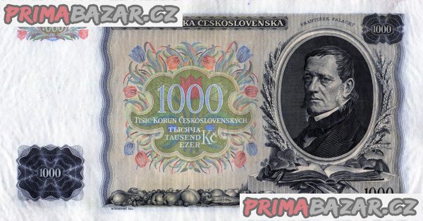 Bankovka 1000kčs 1934 – fotografie 1