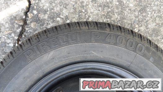 Plech. kolo 5,5Jx14, 5x100, díra 54, PIRELLI P4000 Toyota – fotografie 3