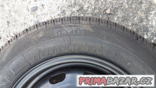 Plech. kolo 5,5Jx14, 5x100, díra 54, PIRELLI P4000 Toyota – fotografie 4