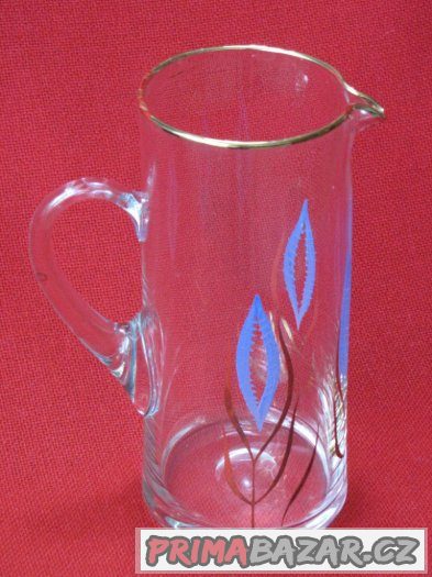 Skleněný džbán – malované sklo, objem 1,5 l – fotografie 1
