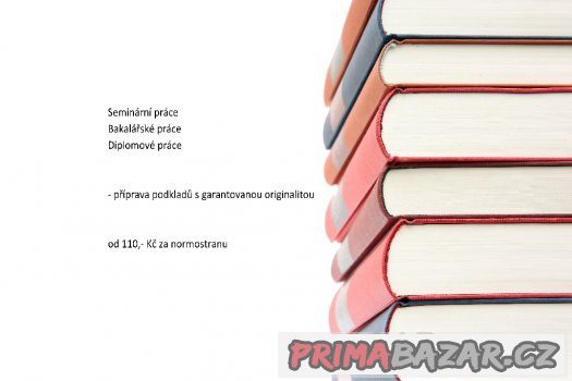 Podklady - diplomová, bakalářská, seminární práce – fotografie 1