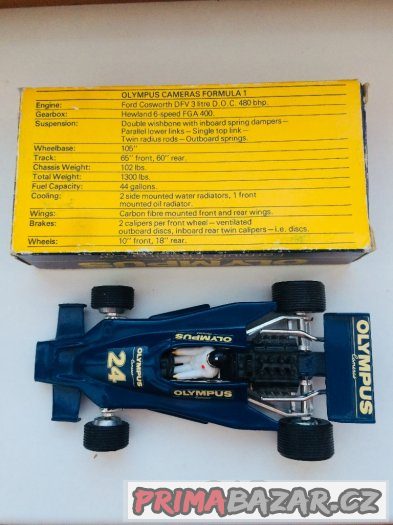 Formule 1 Olympus,Hesket, 1:43, RARE TOP stav – fotografie 5