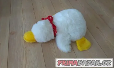 Plyšová bílá husa