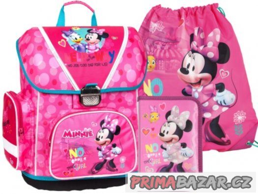 ŠKOLNÍ AKTOVKA BATOH 3v1 MYŠKA MINNIE – fotografie 1