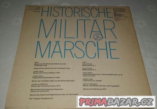 Prodám LP deska: Historische Militär Märsche – fotografie 4