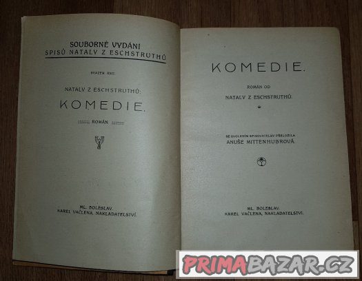 Prodám knihu Komedie román od Nataly z Eschstruthů – fotografie 3