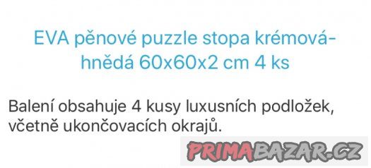 Pěnové puzzle na zem 4x 60x60cm – fotografie 3