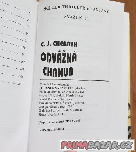 Prodám knihu Odvážná Chanur – fotografie 4