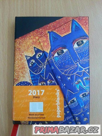Diář PAPERBLANKS více druhů - 2017 - nepoužité SLEVA – fotografie 1
