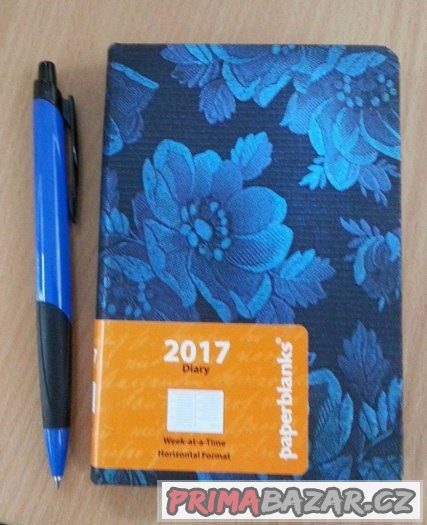 Diář PAPERBLANKS více druhů - 2017 - nepoužité SLEVA – fotografie 2