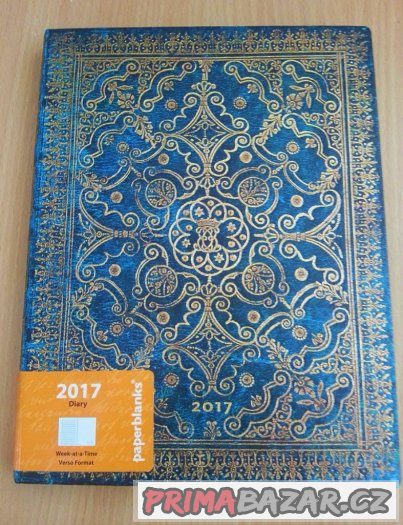 Diář PAPERBLANKS více druhů - 2017 - nepoužité SLEVA – fotografie 3
