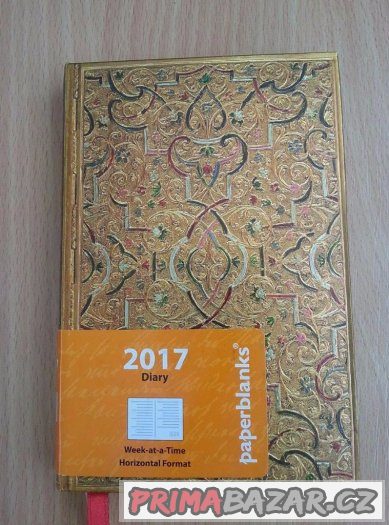 Diář PAPERBLANKS více druhů - 2017 - nepoužité SLEVA – fotografie 4