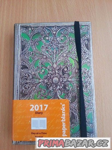 Diář PAPERBLANKS více druhů - 2017 - nepoužité SLEVA – fotografie 5