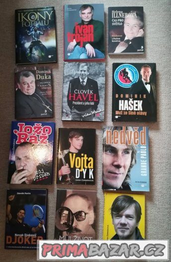 Knihy Slavné osobnosti (Hašek, Dyk, Trojan, Nedvěd, Ráž...) – fotografie 1