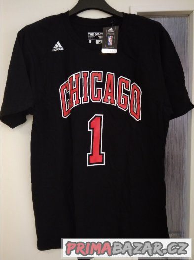 Pánské Adidas triko, černé, Chicago, 1 Rose, velikost L – fotografie 2