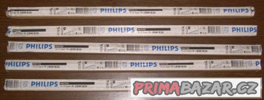 5 kusů Philips MASTER TL-D Super 80 18W/830, NOVÉ – fotografie 2