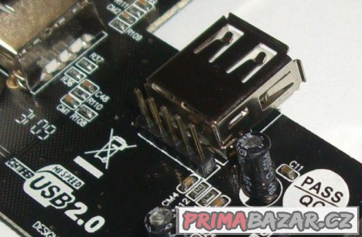 PCI USB 2.0 řadič 4+1, úplně nový – fotografie 3